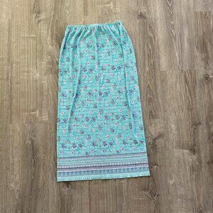 00s spring floral maxi skirt
